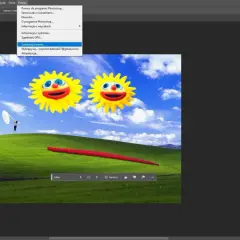 Wypełnienie generatywne Photoshop tworzy warstwy z wpisanym tekstem "tulips".