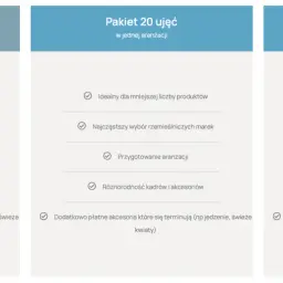 Porównanie pakietów sesji zdjęciowej: 10, 20 i 30 ujęć. Sprawdź, która sesja zdjęciowa cena jest dla Ciebie najlepsza.