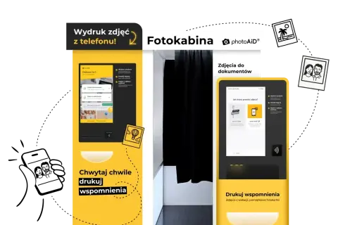 Aplikacja do wywoływania zdjęć z telefonu. Fotokabina PhotoAid umożliwia druk wspomnień, zdjęć do dokumentów i pamiątkowych fotokartek.