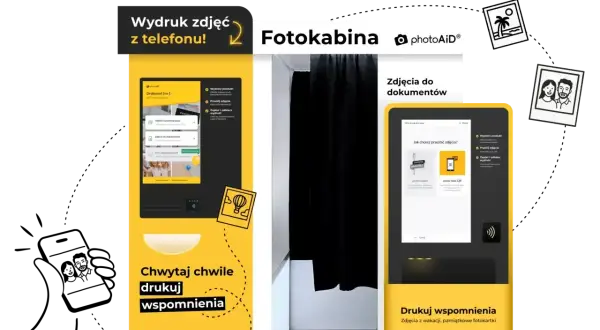 Aplikacja do wywoływania zdjęć z telefonu. Fotokabina PhotoAid umożliwia druk wspomnień, zdjęć do dokumentów i pamiątkowych fotokartek.