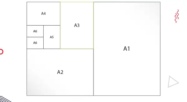 Schemat rozmiarów papieru: A1, A2, A3, A4, A5, A6. Zastanawiasz się, jaki to format 30x40? To nie jest standardowy format serii A.