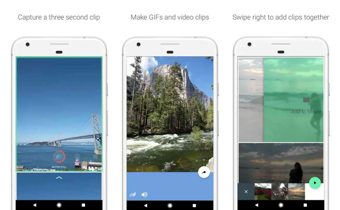 Twórz dynamiczne klipy i GIF-y na Androidzie. Nagrywaj, edytuj i łącz swoje najlepsze momenty wideo.