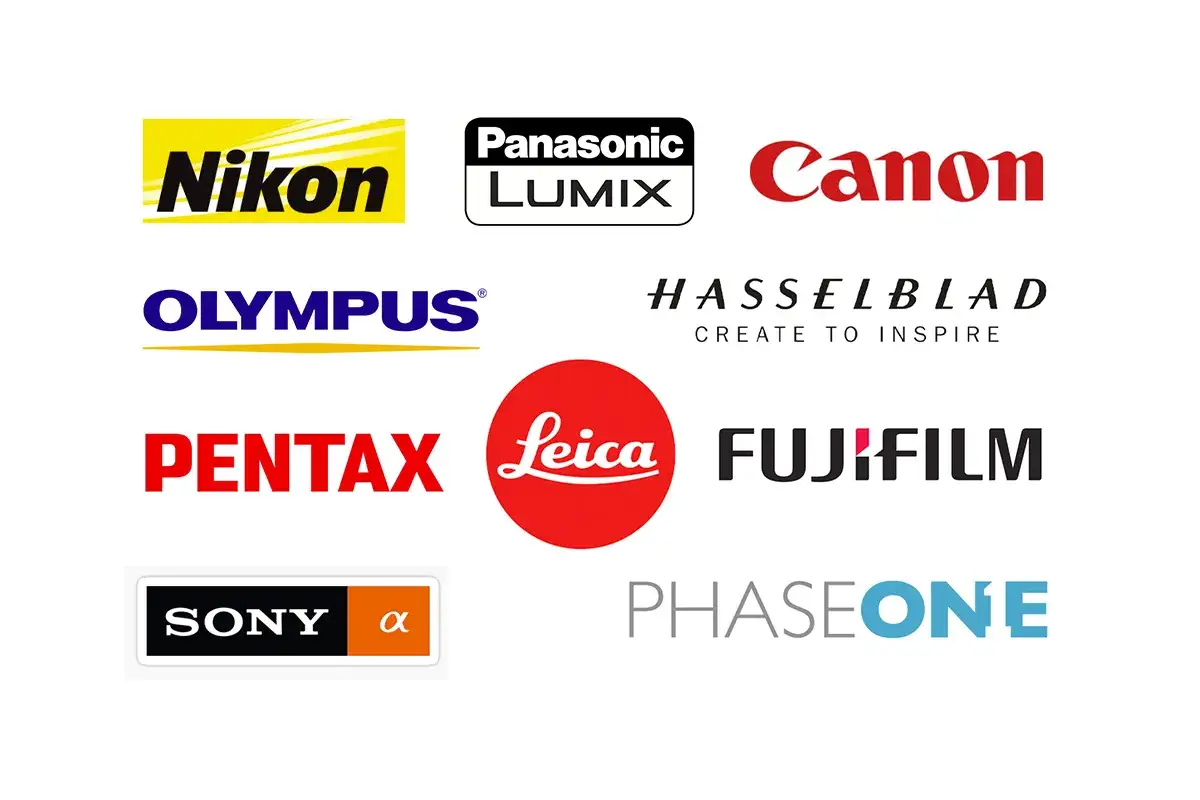 Nikon, Panasonic Lumix, Canon, Olympus, Pentax, Leica, Fujifilm, Sony, Hasselblad, Phase One – to konkurenti Canona.