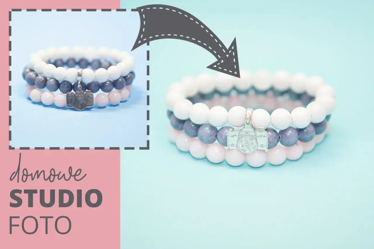 Białe tło do zdjęć w domu DIY studio