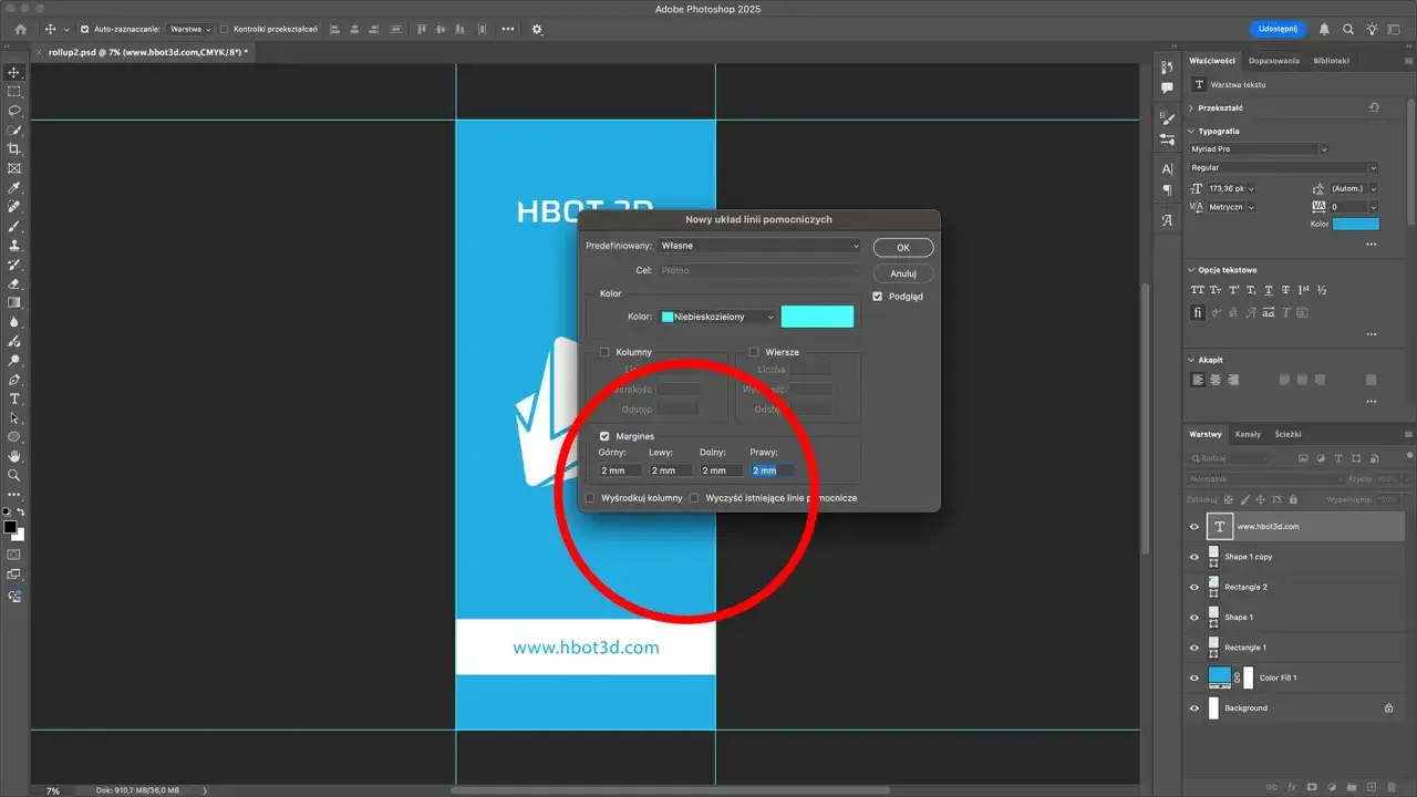 photoshop canvas size rozciąganie grafiki na spady