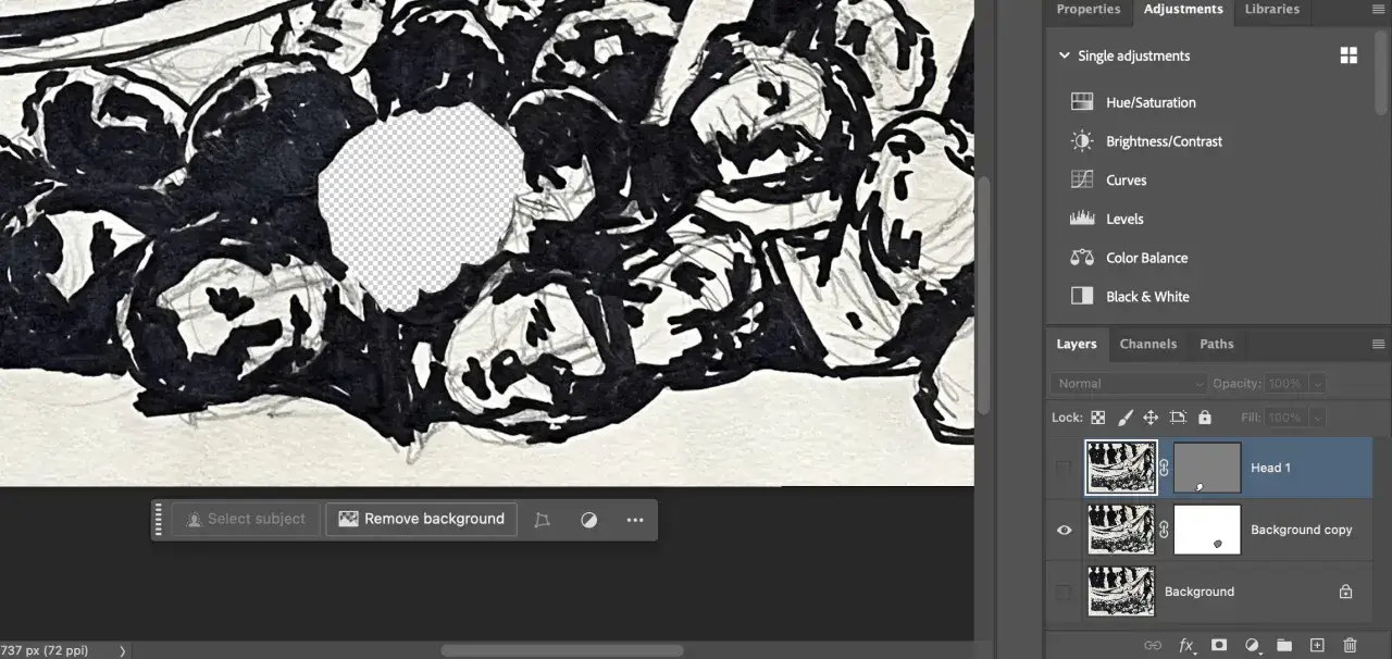 Photoshop skrót odwracanie kolorów