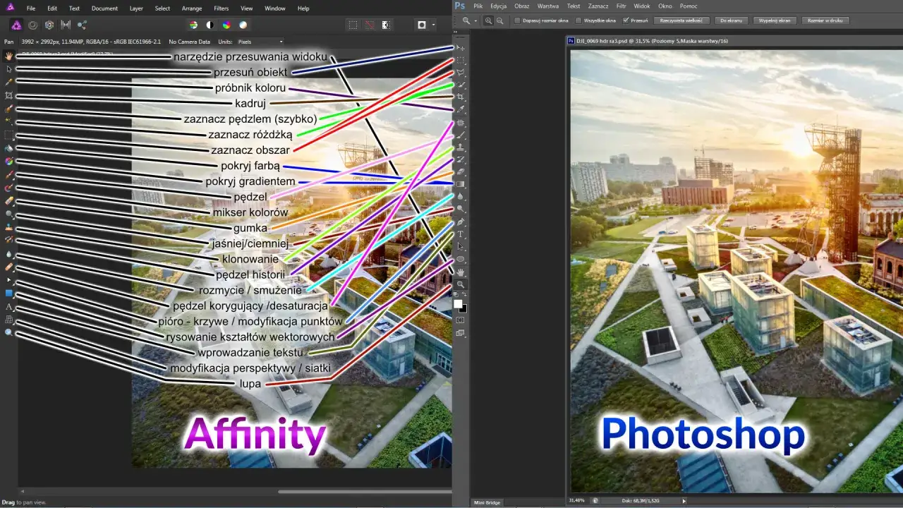 Alternatywy dla Adobe Photoshop, darmowe programy graficzne