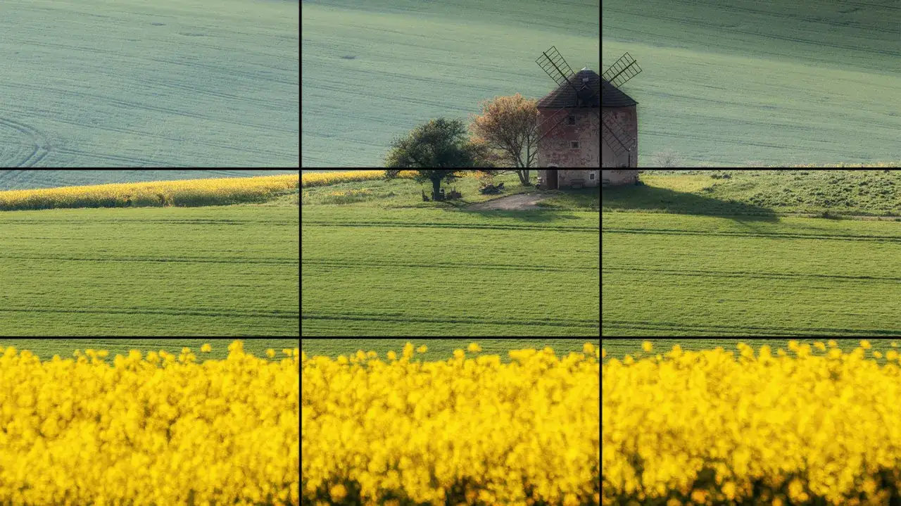 Zasada trójpodziału fotografia przykład