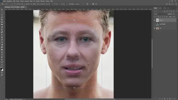 Rozjaśnij twarz w Photoshopie naturalny efekt bez plastiku